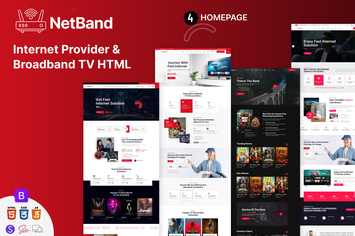 NetBand - Internet Provider and Broadband TV HTML 