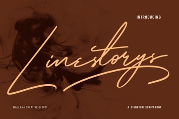 Linestorys Signature Script Font