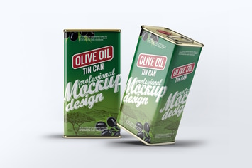 Tin Can Olive Oil Mock-Up