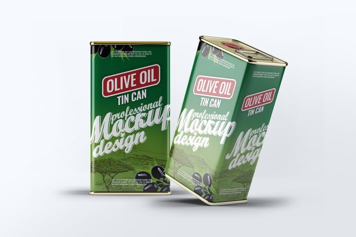 Tin Can Olive Oil Mock-Up