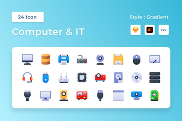 Computer & IT Gradient Icon