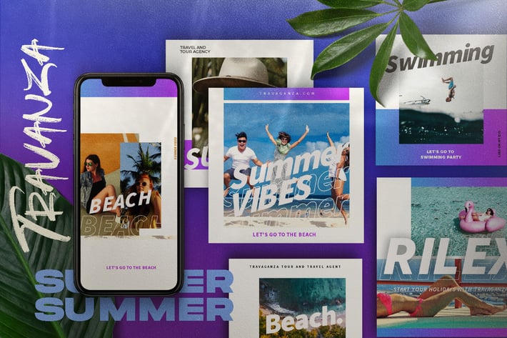 TRANSVANZA - Summer Social Media Template+Stories