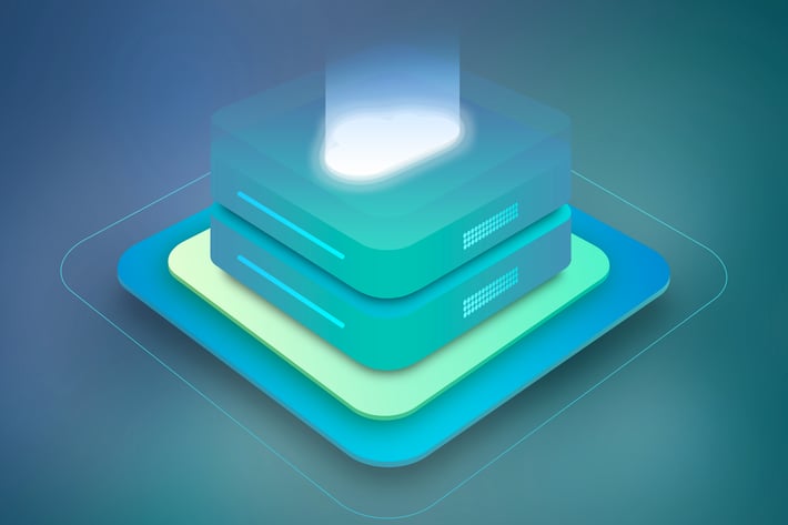 Cloud Server Hosting Isometric 3