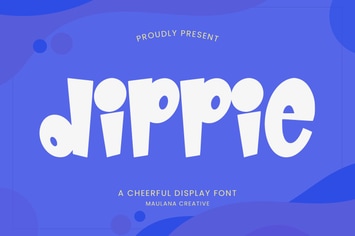 Dippie Cheerful Display Font