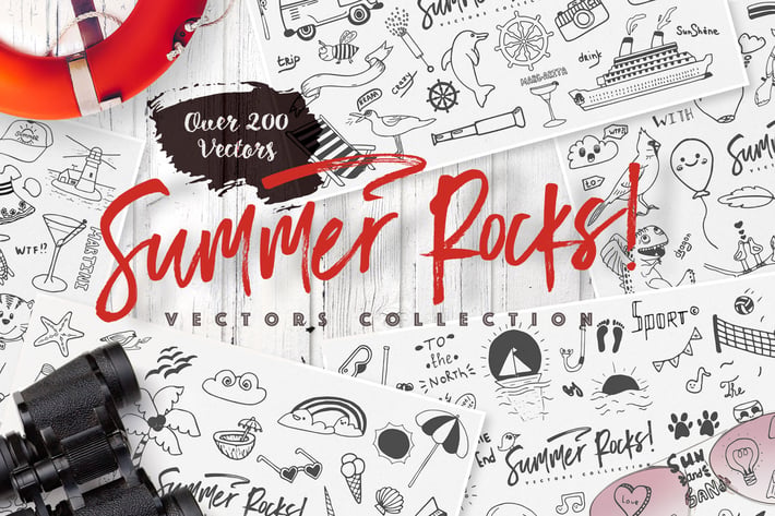 Summer Rocks: Vectors Collection