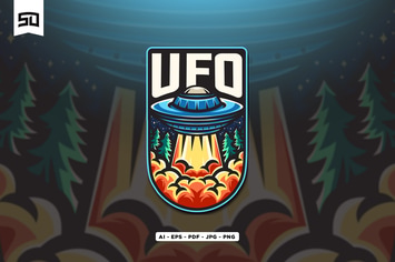 Ufo Mascot Logo Design