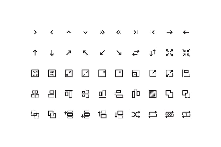 Thin Line UI Icons Pack Pixel Perfect