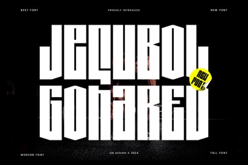 Jequbol Gohared - Tall Condensed Font