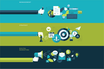 Flat Design Concepts for Business and Marketing