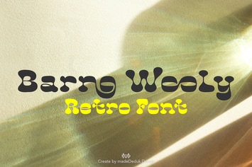 Barno Wooly Retro Font