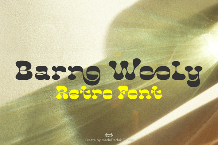 Barno Wooly Retro Font
