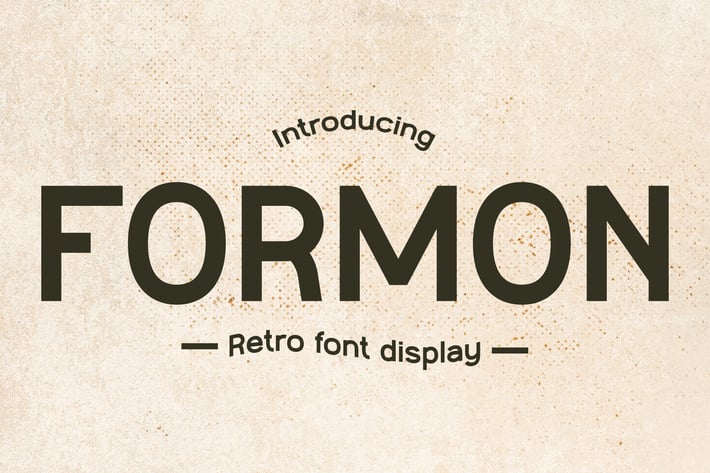 Retro Font - Formon
