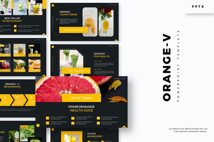 Orange-v - Powerpoint Template