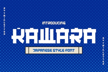 KAWARA - Japanese style font
