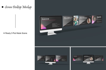 Screen Desktop Mockup V.4