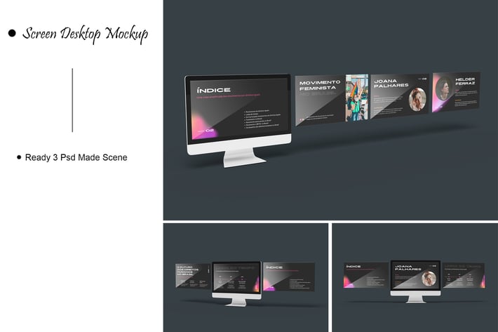 Screen Desktop Mockup V.4