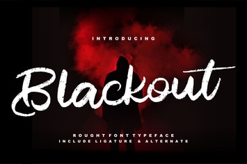 Blackout | Rough Script Font