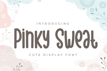 Pinky Sweat - Cute Display Font