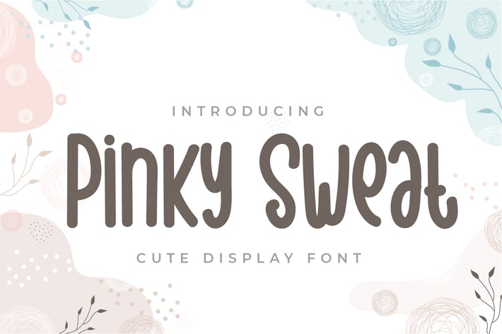 Pinky Sweat - Cute Display Font