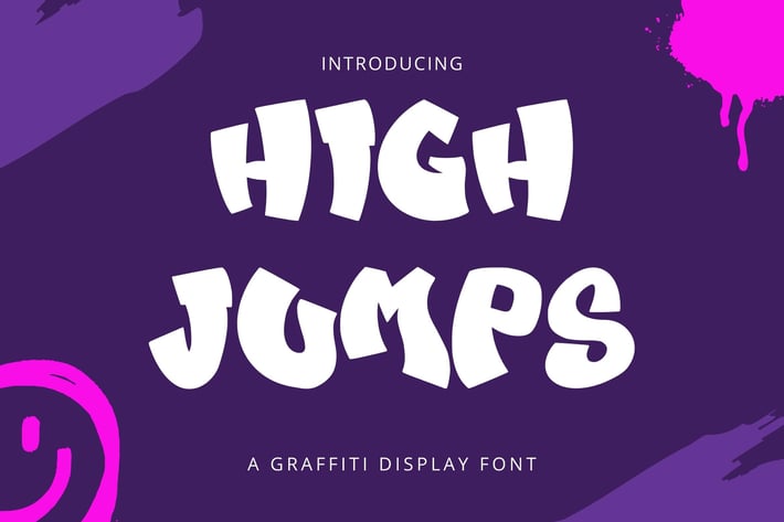 High Jumps - A Graffiti Display Font