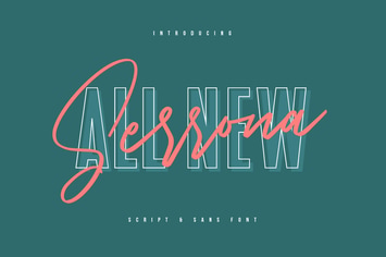 Serrona Script Font Duo