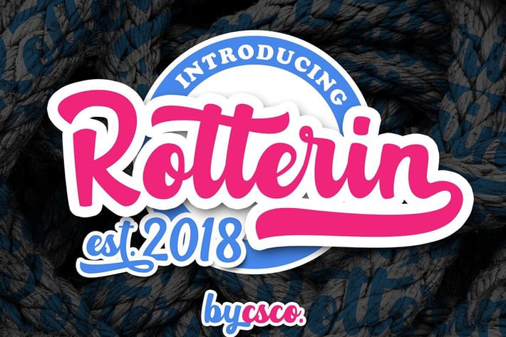 Rotterin Script - Layered Font