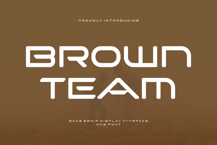 Brown Team - Sans Serif Display Typeface