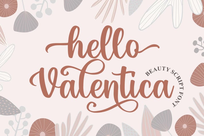 Hello Valentica a Beauty Script Font