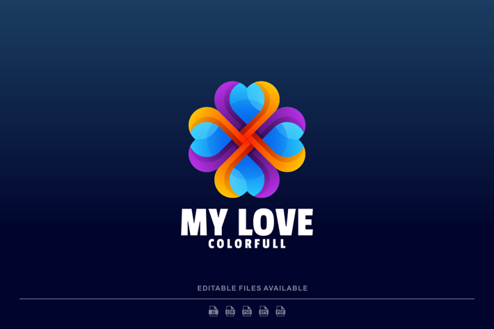 Abstract Gradient Colorful Logo