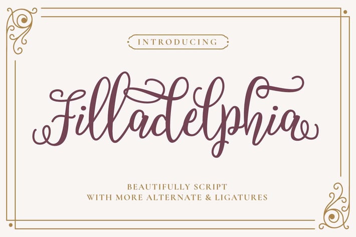 Filladelphia | Beauty Font Elegant