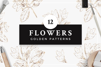 Golden Flower Patterns Collection