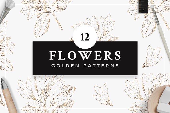 Golden Flower Patterns Collection