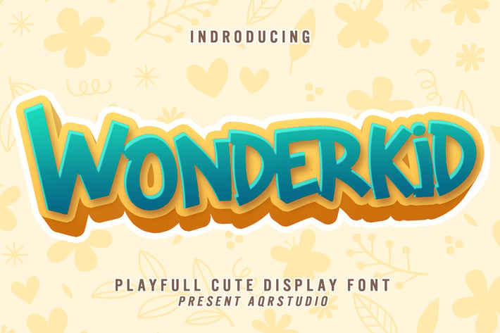 Wonderkid - Cute Display Font