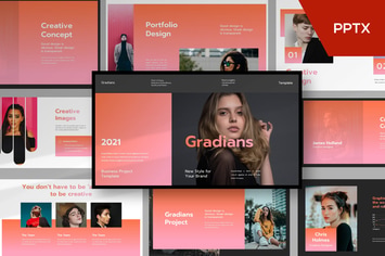  Gradians Powerpoint Template