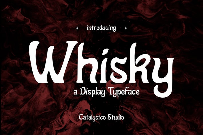 Whisky Display Typeface Font