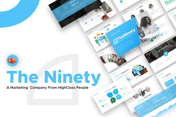 The Ninety Marketing Business Powerpoint Template