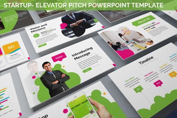 Startup - Elevator Pitch Powerpoint Template