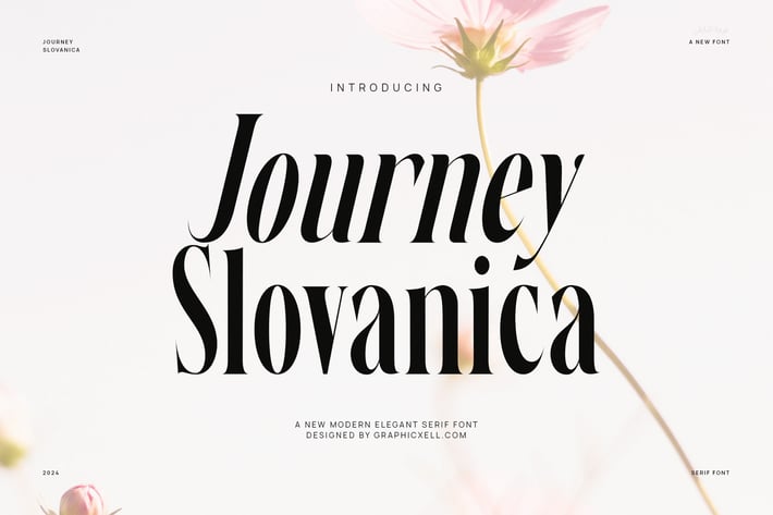 Journey Slovanika Family Serif Font Text