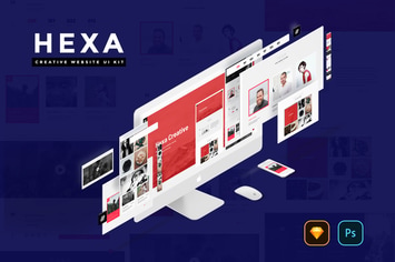 HEXA Creative Website UI Kit