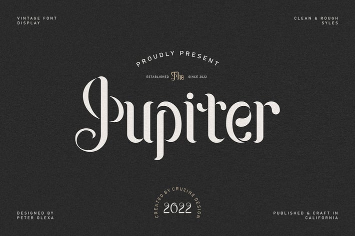 Jupiter Retro Font Family