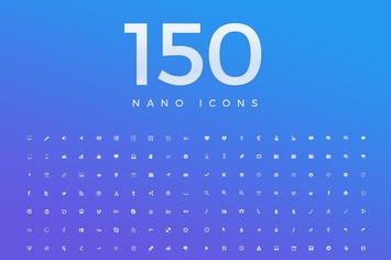 150 Nano Vector Icons 3