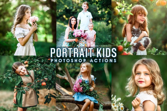 Portrait Kids Photoshop Actions