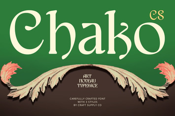 Chako – Art Nouveau Font