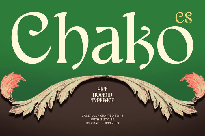Chako – Art Nouveau Font