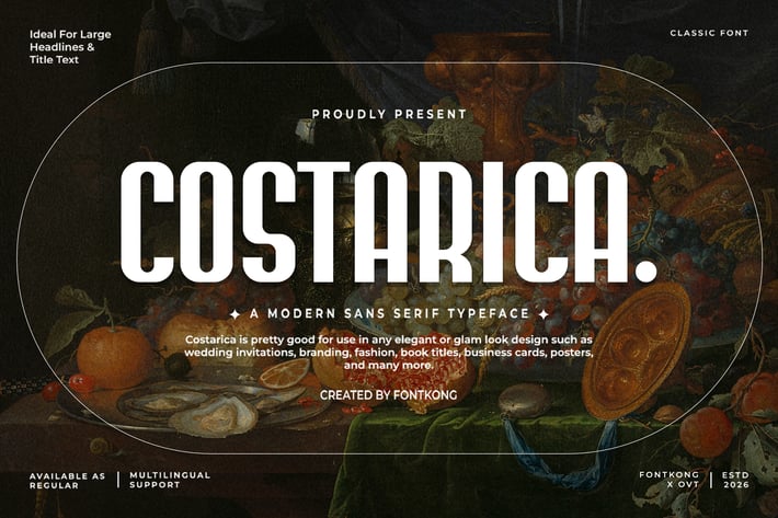 Costarica - Modern Sans Serif Typeface