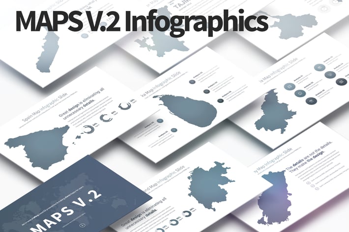 MAPS V.2 - PowerPoint Infographics Slides