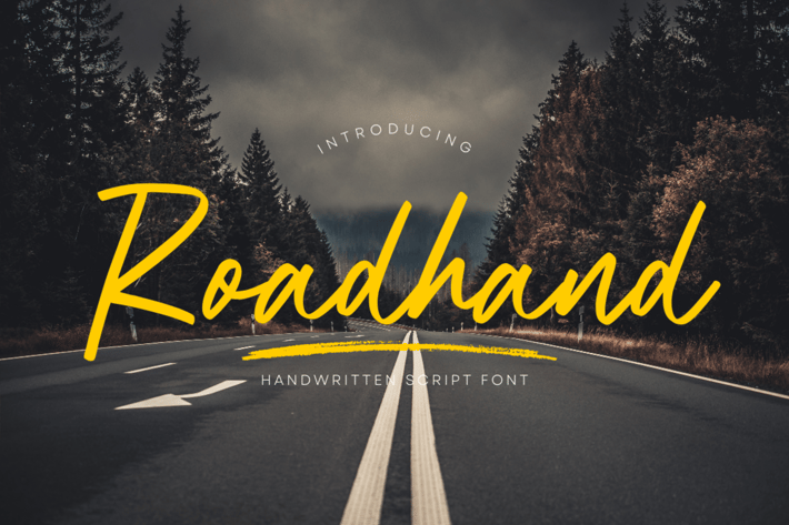 Roadhand - Script Logo Font