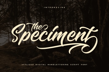 The Speciment – Handlettering Script Font