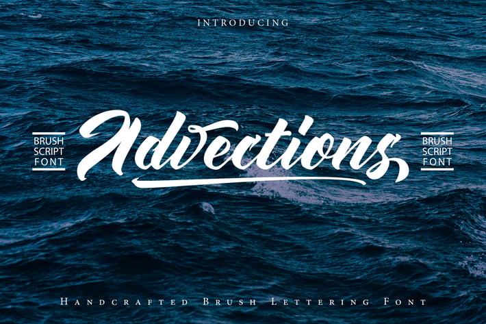 Advections | Brush Script Font