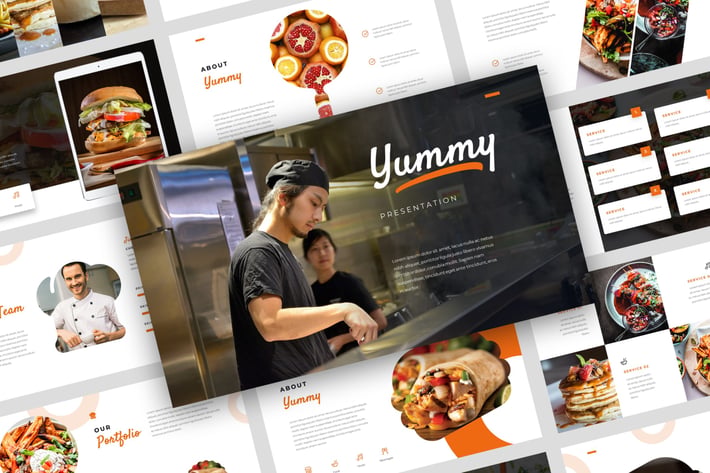 Yummy - Food Power Point Template